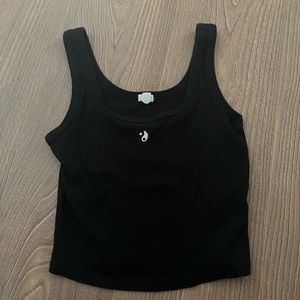 Black Yin and Yang Tank Top from Garage